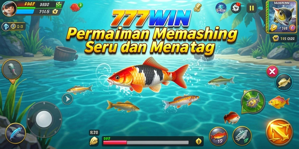 Tampilan gameplay memancing yang seru dan menarik di 777WIN.