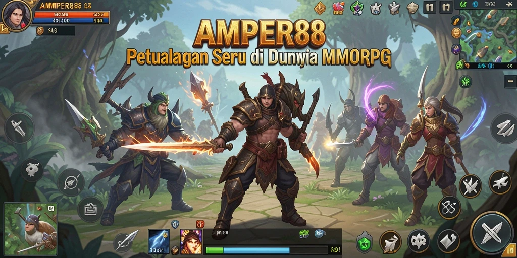 Tampilan gameplay AMPER88 yang mendebarkan dalam petualangan MMORPG.