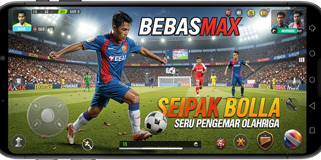 Tampilan gameplay BEBASMAX dengan aksi menarik di lapangan.