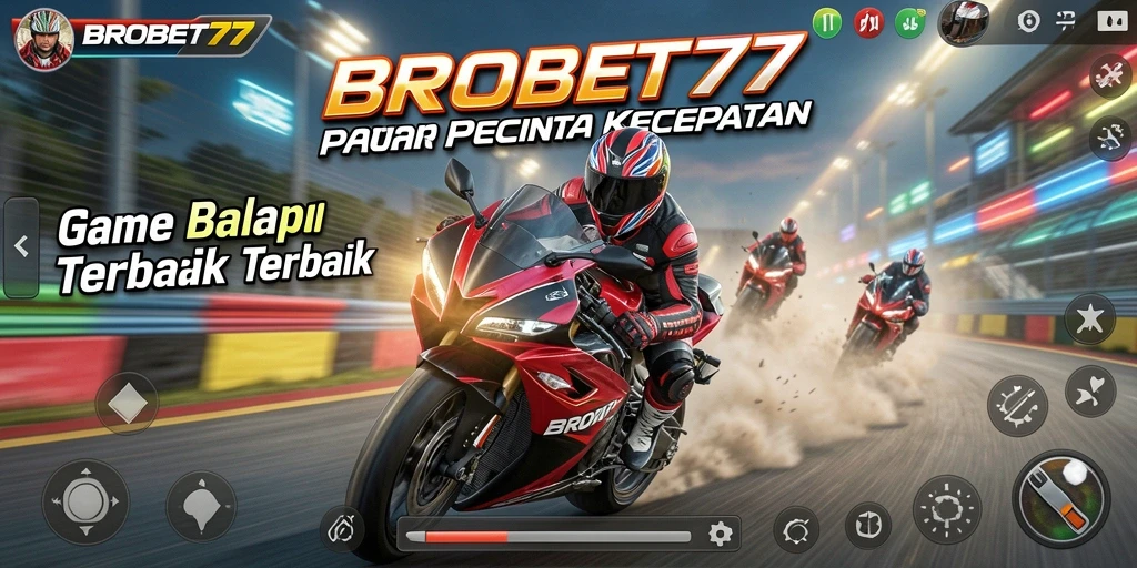 Tampilan screenshot gameplay menampilkan aksi balap motor yang mendebarkan.