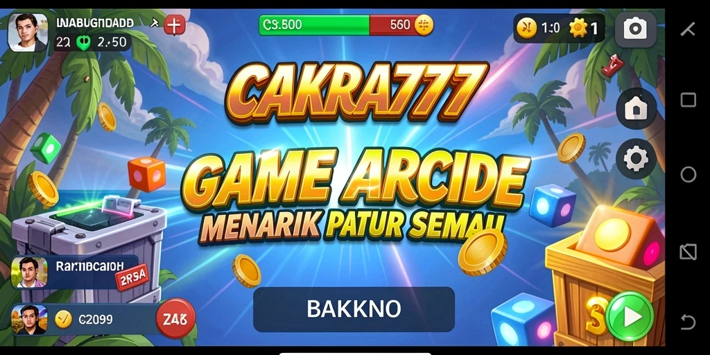 Screenshot gameplay CAKRA777 menampilkan aksi seru di level arcade.