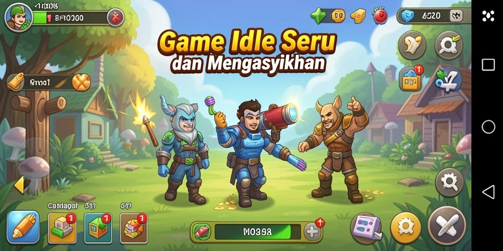 Screenshot D06 menampilkan momen gameplay Idle yang menegangkan.