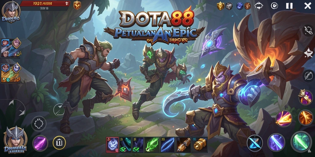 Tampilan gameplay DOTA88 yang mendebarkan dalam dunia ARPG.