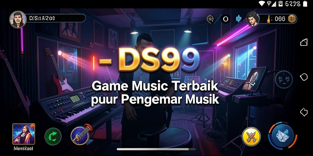 Tampilan gameplay DS99 yang seru dengan berbagai lagu menarik.