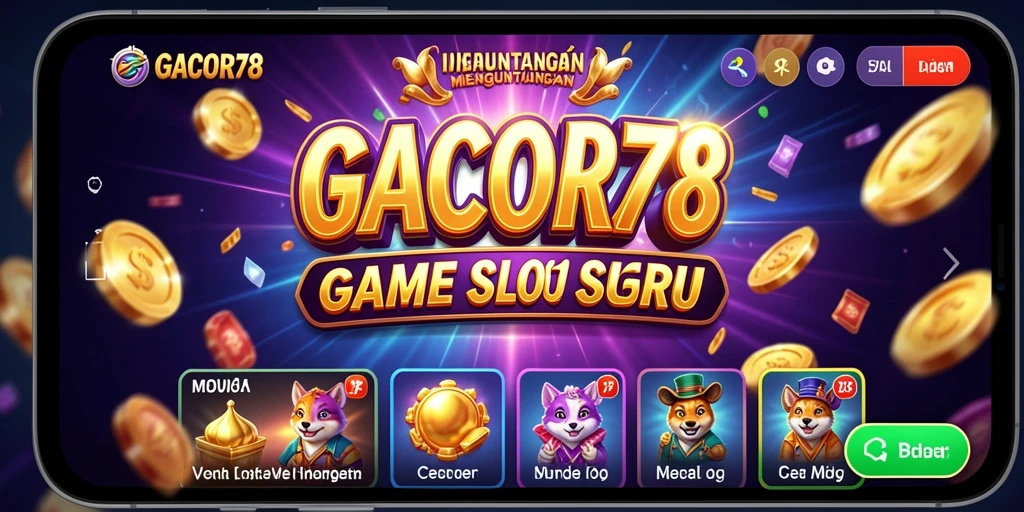 Screenshot utama GACOR78 menunjukkan gameplay slot yang menarik.