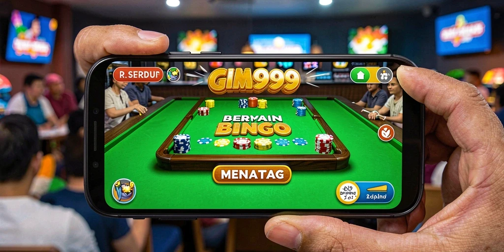 Screenshot gameplay GIM999 yang menampilkan suasana seru permainan Bingo.