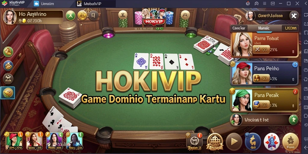 Screenshot permainan HOKIVIP menunjukkan aksi seru Domino.