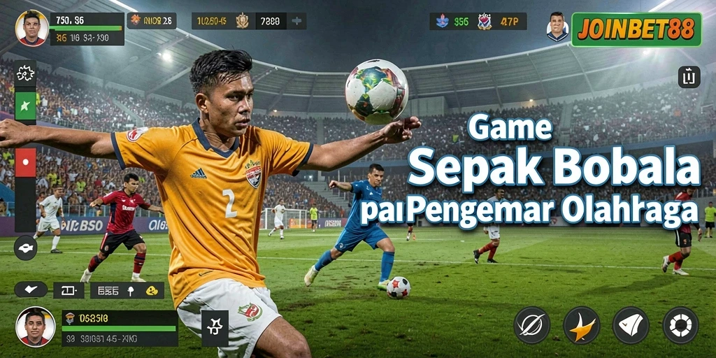 Tampilan menarik dari gameplay <strong>JOINBET88</strong> yang menggambarkan sepak bola nyata.