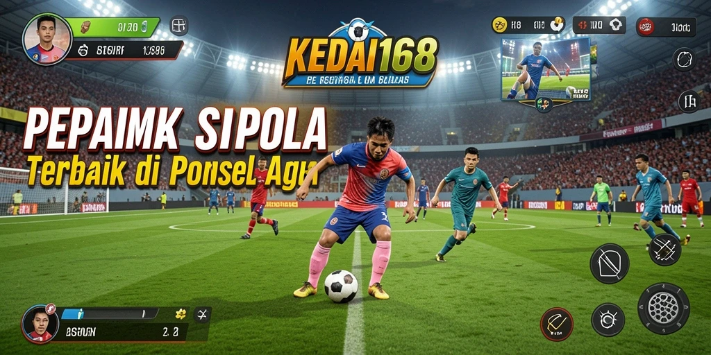 Tampilan gameplay KEDAI168 menampilkan pertandingan sepak bola yang seru dan menegangkan.