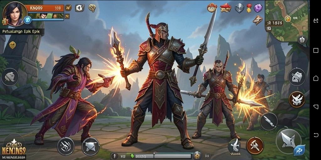 Screenshot KNO89 menampilkan aksi mendebarkan dalam petualangan yang penuh tantangan.