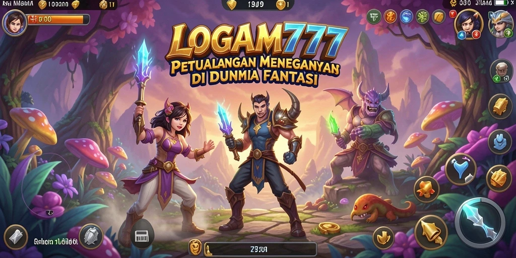Screenshot menampilkan aksi seru dalam petualangan LOGAM777.