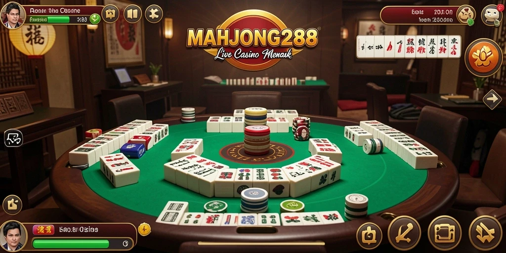 Tampilan gameplay Live Casino yang mengasyikkan di MAHJONG288.