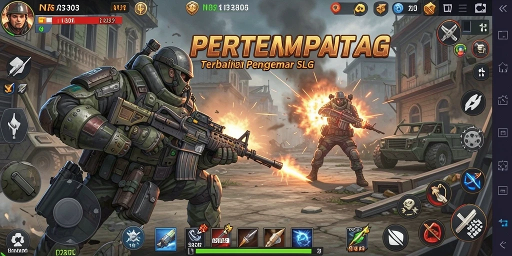 Gameplay seru dari NX303 dengan strategi pertempuran yang mendalam.