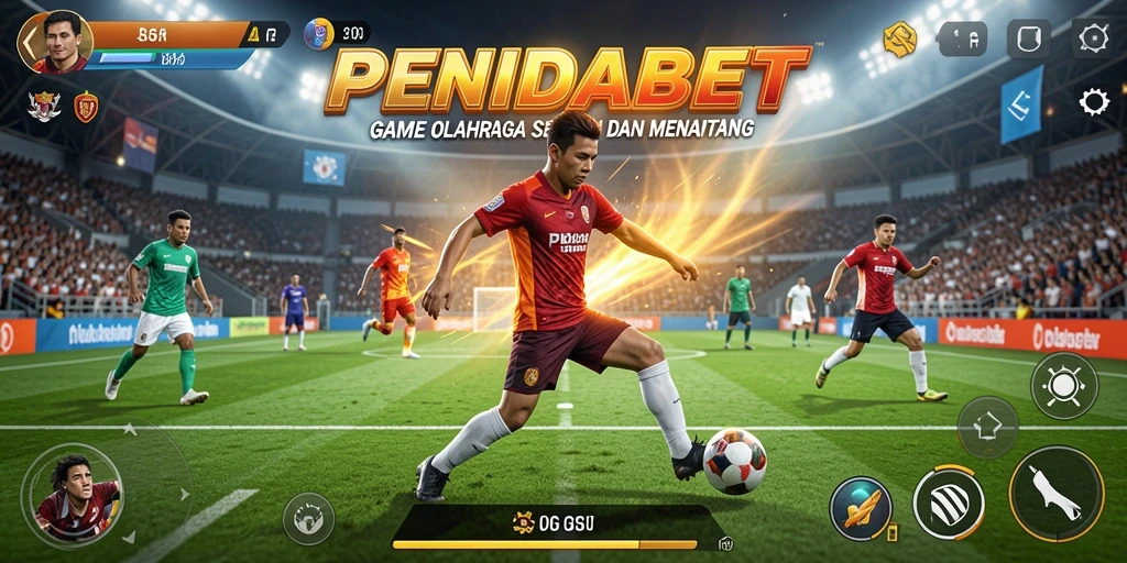 Tampilan gameplay PENIDABET yang menawan dengan aksi olahraga yang intens.