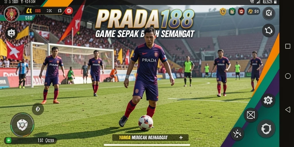 Tampilan gameplay PRADA188 menampilkan serunya permainan sepak bola.