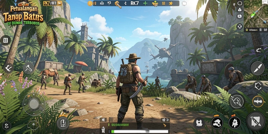 Gameplay menawan di dunia terbuka yang luas dan indah.