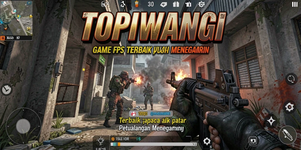 Screenshot gameplay menampilkan aksi tembak-menembak yang mendebarkan.