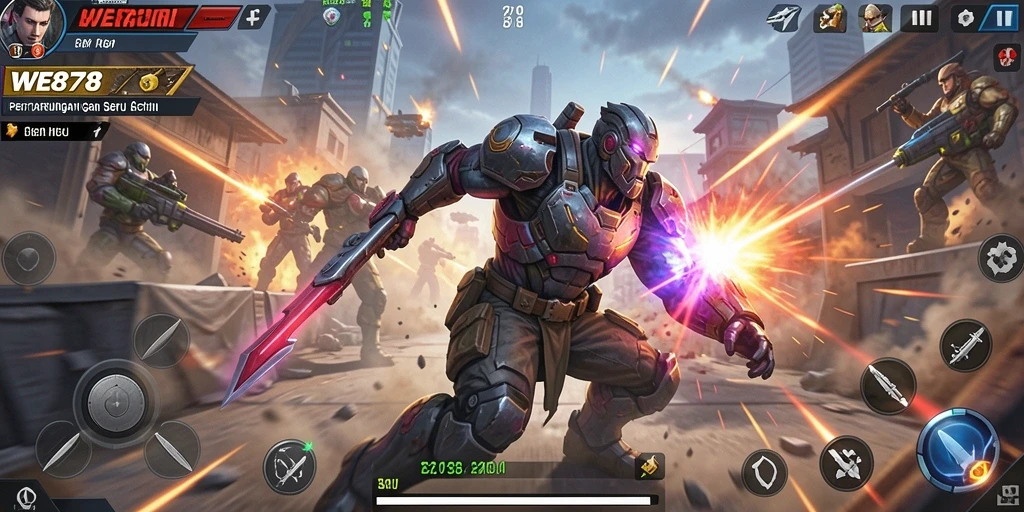 Tampilan gameplay <strong>WE878</strong> yang mengesankan dan penuh aksi.