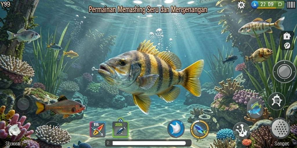 Tangkapan ikan yang besar di gameplay Y89 dengan grafis yang memukau.
